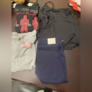 Lots 4 bundle 2 long sleeve shirt one pants & one tops